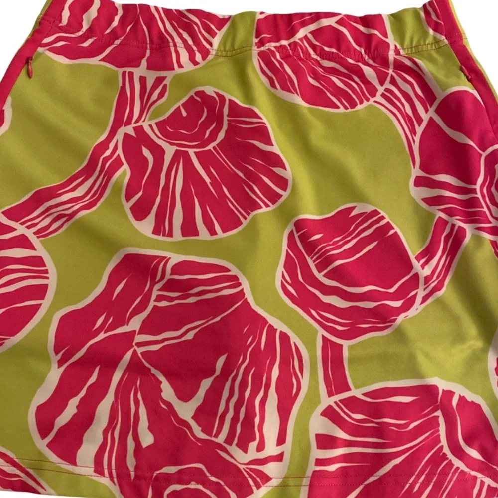 Gretchen Scott  Pink and Green Women's Skort - M green pink.  Polyester spandex